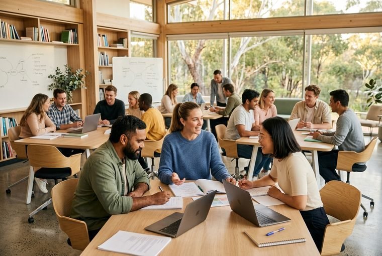 Modern Australian classroom
